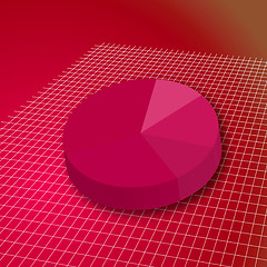 Image showing pie grid red