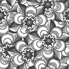 Image showing Vintage floral seamless pattern