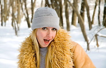 Image showing Girl in the forest