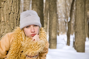 Image showing Girl in the forest