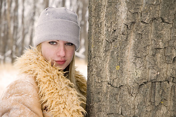 Image showing Woman in the woods