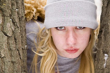 Image showing Woman in the woods