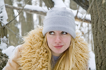 Image showing Girl in the forest