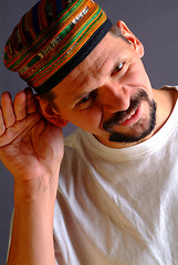 Image showing listening man