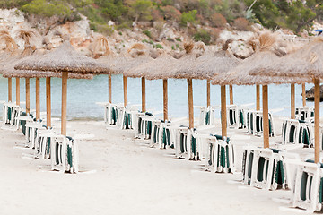 Image showing tropical beach in summertime tourist holiday 