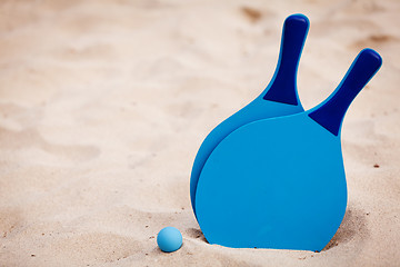 Image showing still life beachball in summer on the beach vacation