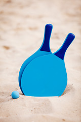 Image showing still life beachball in summer on the beach vacation