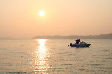 Image showing Early Morning Anglers