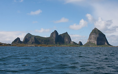 Image showing Mountain in the sea