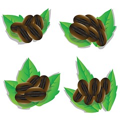 Image showing set of coffee beans