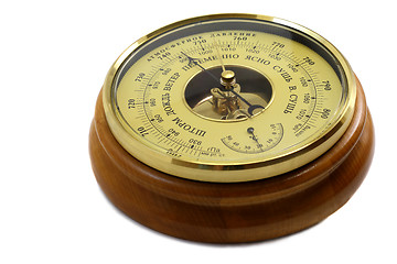 Image showing Barometer - aneroid on a white background