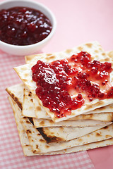 Image showing bread and jam