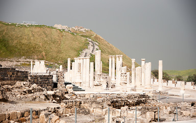 Image showing Ancient ruins in Israel travel