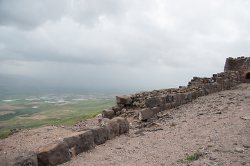 Image showing Belvoir castle ruins in Galilee