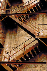 Image showing Fire stair