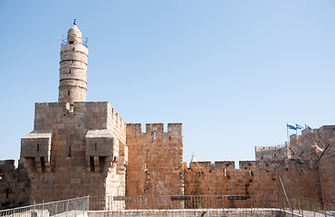 Image showing Old walls walk in Jerusalem