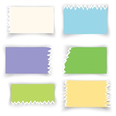 Image showing ragged sheets of paper