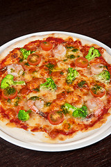 Image showing seafood pizza