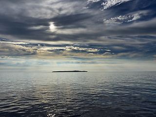 Image showing isaland and clouds