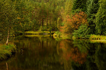 Image showing Autumn lake