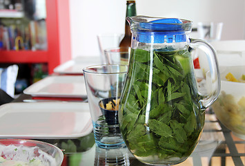 Image showing Homemade summer drink 