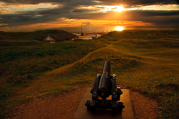 Image showing Sunset in Denmark