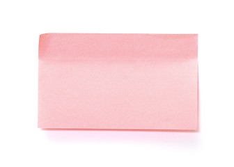 Image showing Pink paper sticky stickers