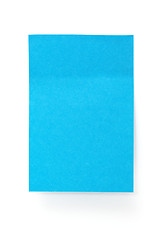 Image showing Blue paper sticky stickers