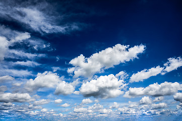 Image showing blue sky with clouds