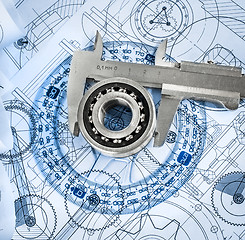 Image showing Technical drawings with the bearing