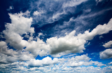 Image showing blue sky with clouds