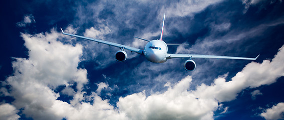 Image showing Passenger Airliner in the sky