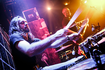 Image showing playing drums