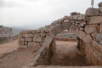 Image showing Nimrod castle and Israel landscape