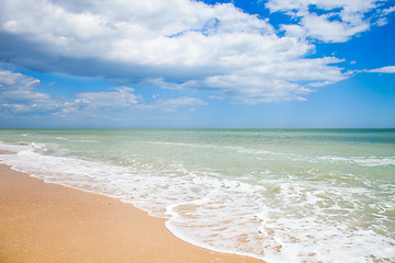 Image showing sand beach of Adriatic Sea, Italy