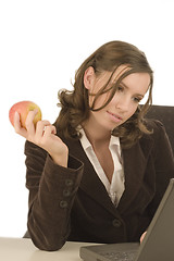 Image showing Apple and laptop