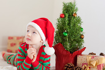 Image showing child at christmas time