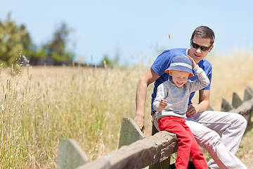 Image showing family hiking