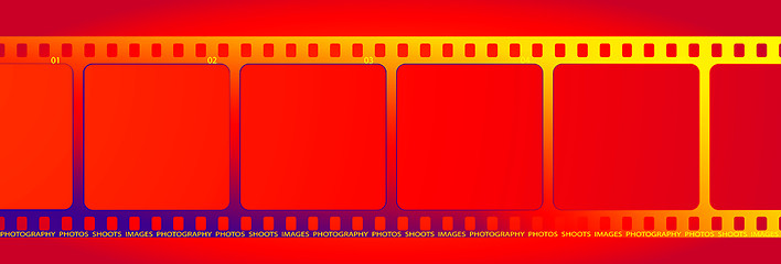 Image showing rainbow film outline gradient