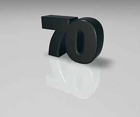 Image showing number seventy