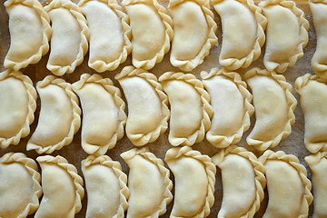 Image showing Dumplings on the kitchen board