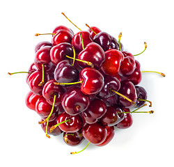 Image showing red cherries