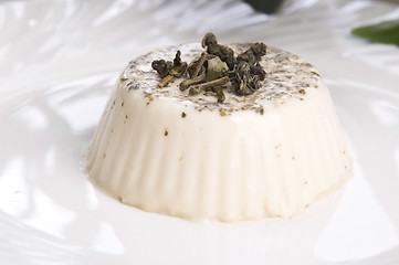 Image showing sencha panna cotta