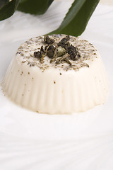 Image showing sencha panna cotta