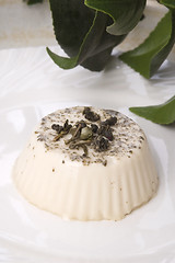 Image showing sencha panna cotta