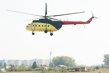 Image showing mi 8 helicopter landing