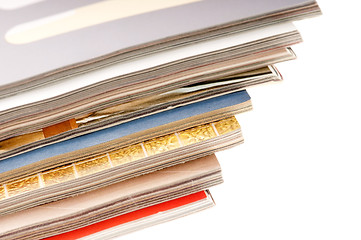 Image showing stack of magazines