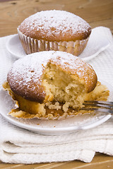 Image showing Freshly baked muffins