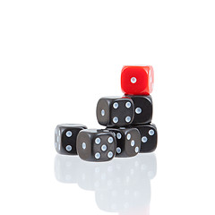 Image showing Row of dice