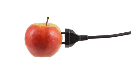 Image showing Power cable on apple